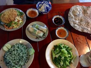 our dinne at Sen Thien Quan in Nha Trang