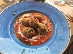 Vegan balls at Casamadie in Cesena