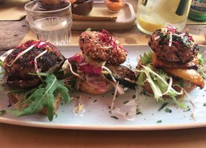 vegan crocchette with vegetables at Casamadie in Cesena