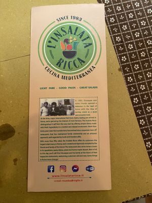 Lovely concept  at L'Insalata Ricca in Rome