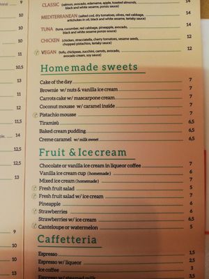 Karte at L'Insalata Ricca in Rome