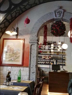 Interior of Restaurant at L'Insalata Ricca in Rome