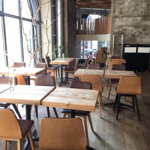 dining area at Moonfood  in Brussels