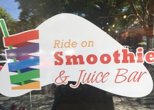 Look what we stumbled on today! at Ride on Smoothie and Juice Bar in Columbus