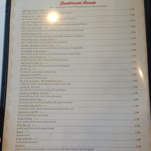 menu 3 at Chaat Bhavan in Sunnyvale