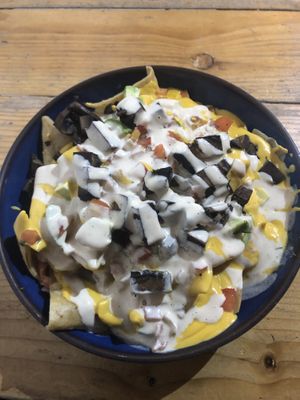 Vegan nachos  at Alma Verde - Madero in Tijuana