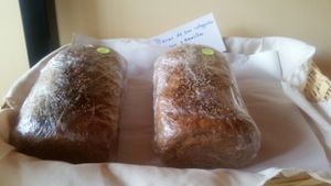 vegan bread loaf at Mana in Tijuana