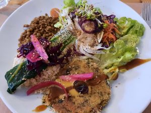 The main dish at Integral Figueres in Figueres