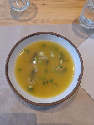 Sopa fría de miso at Integral Figueres in Figueres