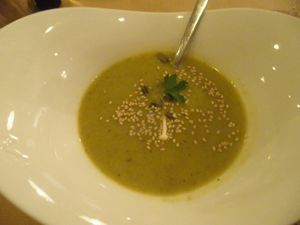 Veg soup! at Integral Figueres in Figueres