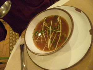 Miso soup! at Integral Figueres in Figueres