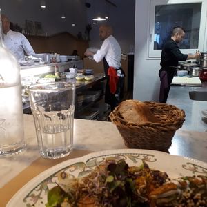 View into the kitchen ;) at Integral Figueres in Figueres