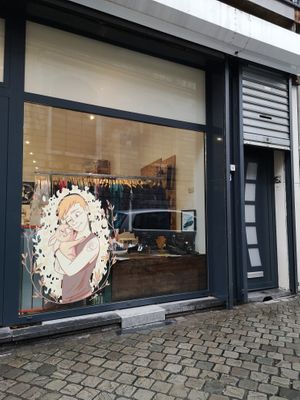 Shop outside at Goveg Vegan Shop in Liege