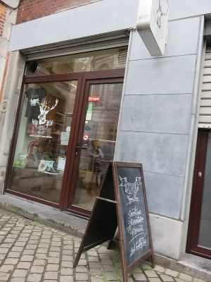front of store, GoVeg, Liège at Goveg Vegan Shop in Liege