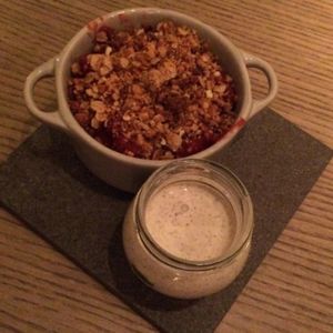 Apple pie vegan at Happy M Kitchen in Gothenburg