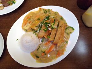 Vegan "chicken" at Chay Viet in Dresden