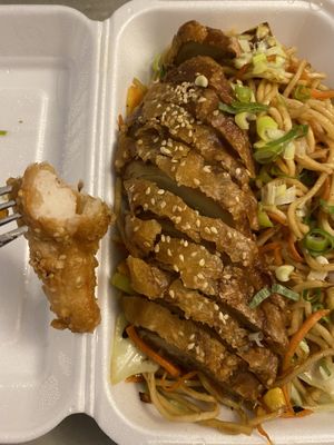 Vegan shrimp   at Chay Viet in Dresden