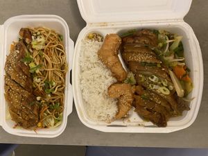 Vegan duck and shrimps   at Chay Viet in Dresden