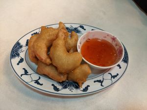 Vegan prawns at Chay Viet in Dresden