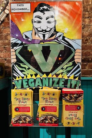 Veganize it!  at Two Boots Pizza in Brooklyn