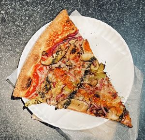 V For Vegan  at Two Boots Pizza in Brooklyn