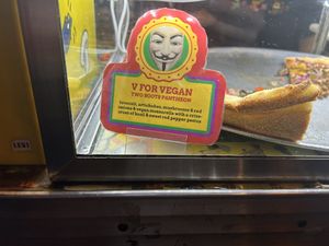 V for Vegan   at Two Boots Pizza in Brooklyn