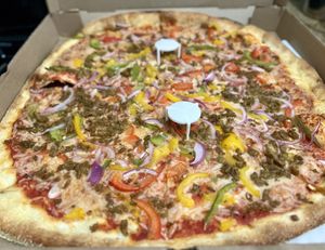 Lg- Vegan Cleopatra Jones  at Two Boots Pizza in Brooklyn