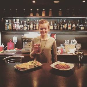 Good service from beautiful waitress. at GYVAS baras in Vilnius