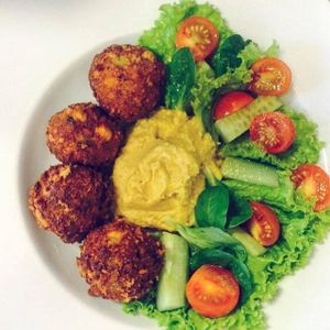 Falafels at GYVAS baras in Vilnius