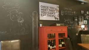 wall at GYVAS baras in Vilnius