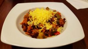 Vegan Chile Stew at GYVAS baras in Vilnius