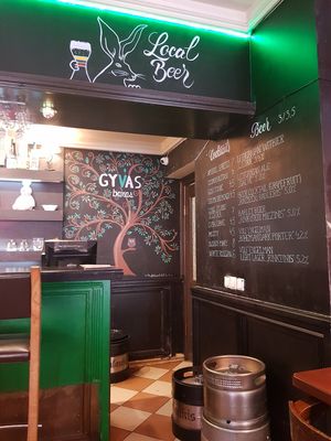 Offers a lot of different alcoholic beverages at GYVAS baras in Vilnius