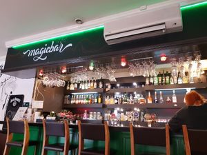 Pub style balcony at GYVAS baras in Vilnius