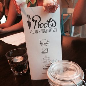 cute table setting at Roots in Dresden