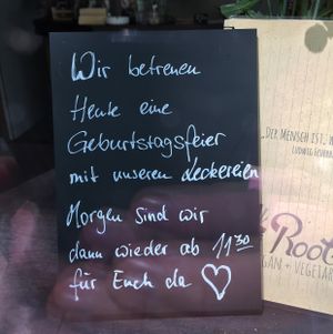 came all the way to Dresden, paid 3 euros to park and met with this!! thanks.  at Roots in Dresden