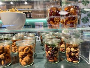 nuts & gummy bears at Tibits - Bahnhof in Bern