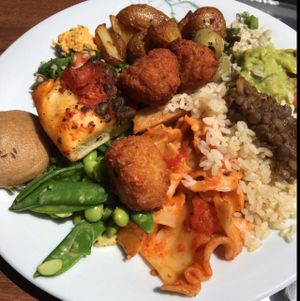 vegan buffet  at Tibits - Bahnhof in Bern