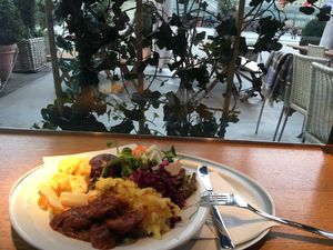 Plate from buffet, cost +19.50 at Tibits - Bahnhof in Bern