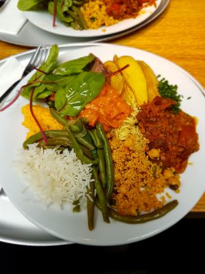 Tibits food selection at Tibits - Bahnhof in Bern