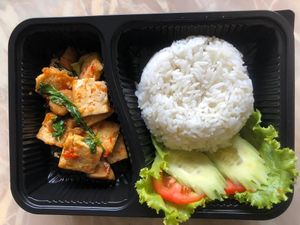 tofu take out at Walee Vegetarian - Emporium Bldg in Bangkok