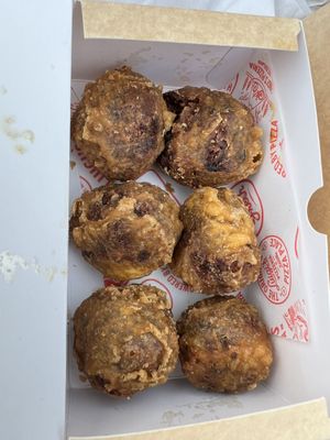 Vegan haggis balls   at Luigi's Pizzeria in Dundee