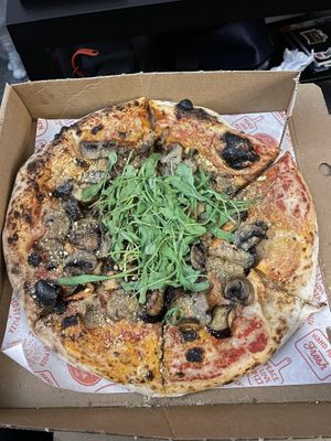 Vegan montella pizza  at Luigi's Pizzeria in Dundee