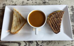 Grilled cheese vegan style at Vegetable in Studio City