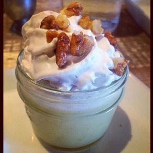 vegan key lime pudding at Vegetable in Studio City