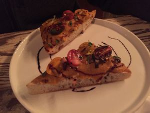 butternut squash toast at Vegetable in Studio City