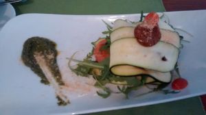 Raw lasagne at Ambasada in Warsaw