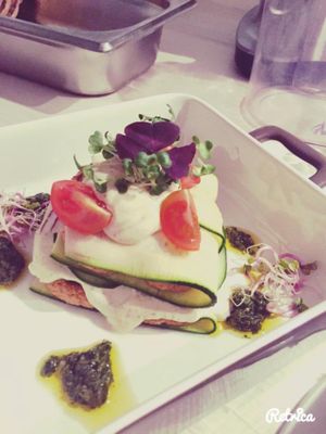 Vegan raw lasagna at Ambasada in Warsaw