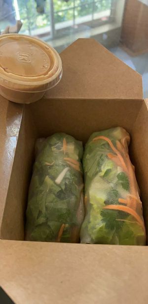 Fresh spring roll at The Vegan Joint - DTLA in Los Angeles