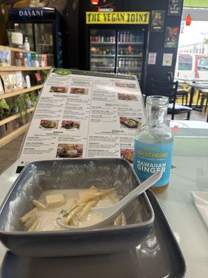Mushroom soup 👌  at The Vegan Joint - DTLA in Los Angeles