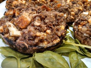 Sourdough Stuffed Portabella Mushhrooms 

View Menu: http://www.grotonwellness.com/farm-table-caf%C3%A9  at Cafe at Groton Wellness in Groton